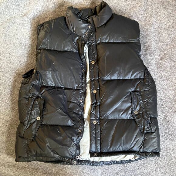 Gap Y2K NY45-18th Down Filled Grey Puffer Vest Streetwear